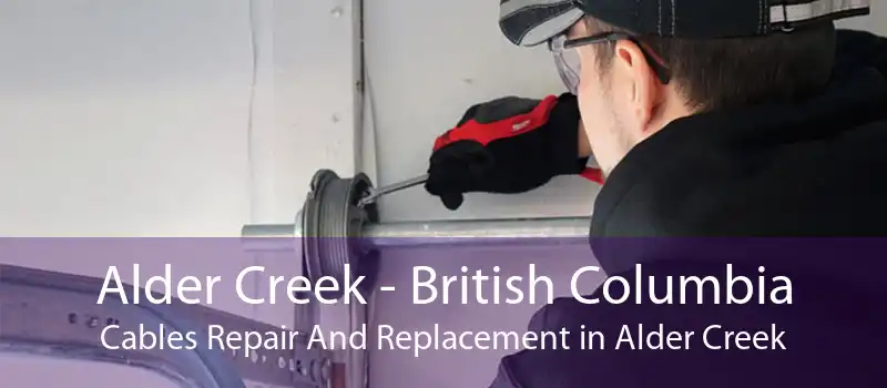 Alder Creek - British Columbia Cables Repair And Replacement in Alder Creek