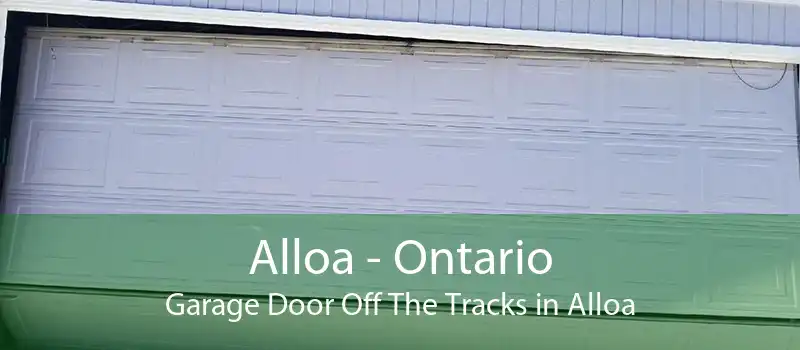 Alloa - Ontario Garage Door Off The Tracks in Alloa