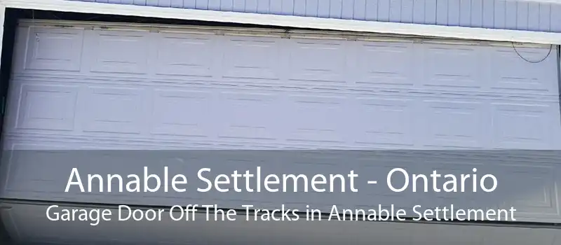 Annable Settlement - Ontario Garage Door Off The Tracks in Annable Settlement