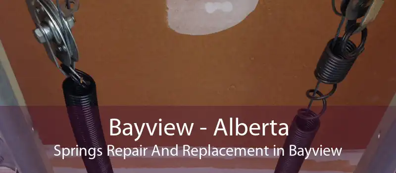 Bayview - Alberta Springs Repair And Replacement in Bayview