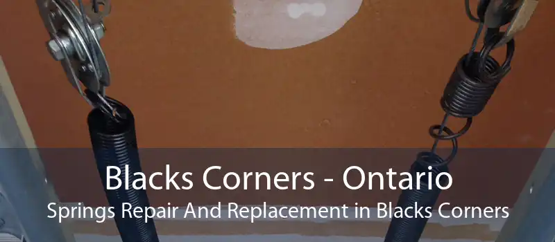 Blacks Corners - Ontario Springs Repair And Replacement in Blacks Corners
