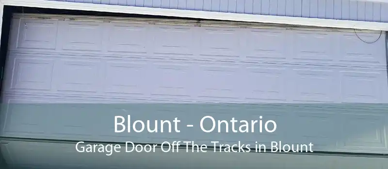 Blount - Ontario Garage Door Off The Tracks in Blount