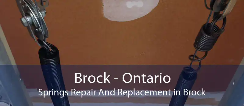 Brock - Ontario Springs Repair And Replacement in Brock