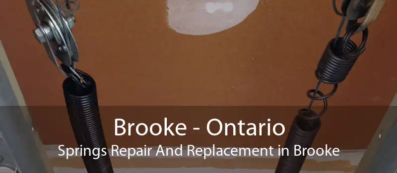 Brooke - Ontario Springs Repair And Replacement in Brooke
