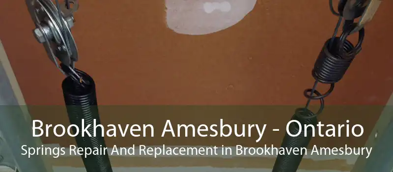 Brookhaven Amesbury - Ontario Springs Repair And Replacement in Brookhaven Amesbury