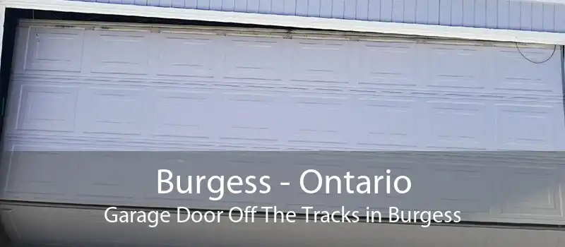Burgess - Ontario Garage Door Off The Tracks in Burgess