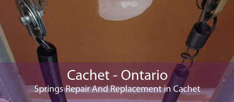 Cachet - Ontario Springs Repair And Replacement in Cachet