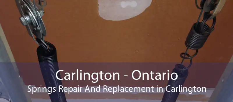 Carlington - Ontario Springs Repair And Replacement in Carlington