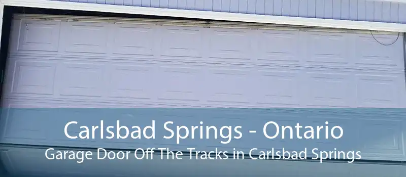 Carlsbad Springs - Ontario Garage Door Off The Tracks in Carlsbad Springs
