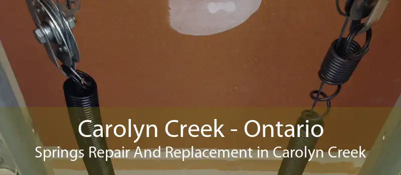 Carolyn Creek - Ontario Springs Repair And Replacement in Carolyn Creek
