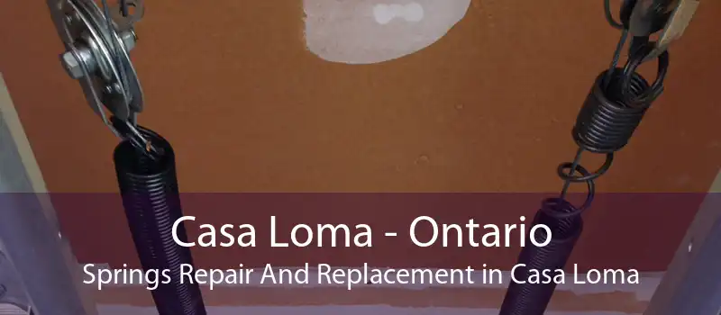 Casa Loma - Ontario Springs Repair And Replacement in Casa Loma