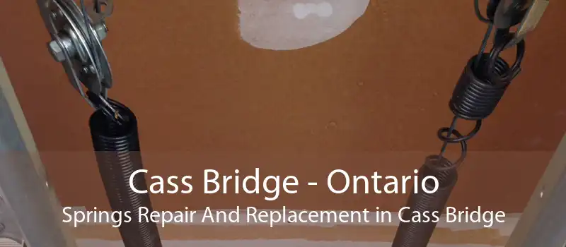 Cass Bridge - Ontario Springs Repair And Replacement in Cass Bridge