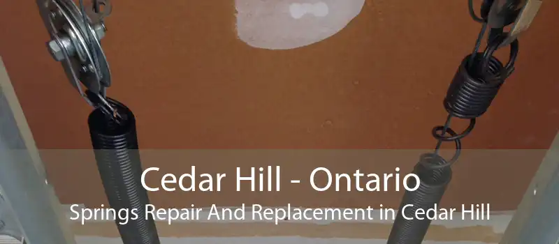 Cedar Hill - Ontario Springs Repair And Replacement in Cedar Hill