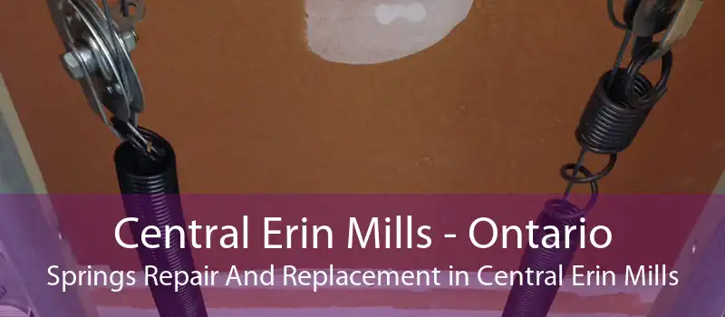 Central Erin Mills - Ontario Springs Repair And Replacement in Central Erin Mills