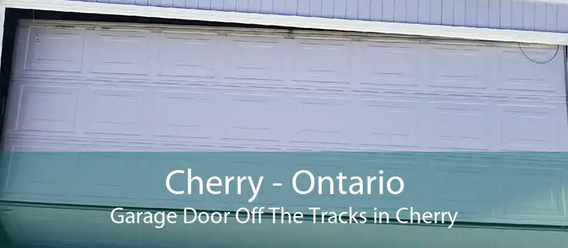 Cherry - Ontario Garage Door Off The Tracks in Cherry