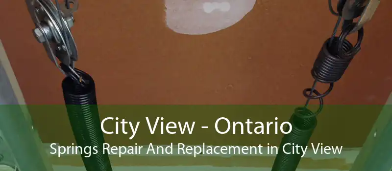 City View - Ontario Springs Repair And Replacement in City View