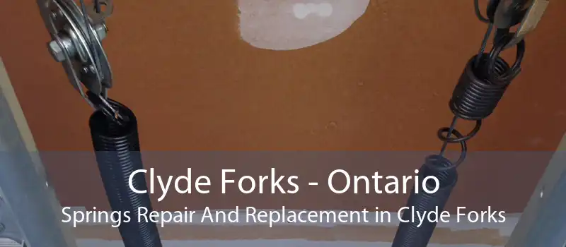 Clyde Forks - Ontario Springs Repair And Replacement in Clyde Forks