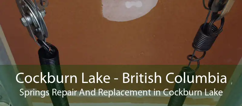 Cockburn Lake - British Columbia Springs Repair And Replacement in Cockburn Lake