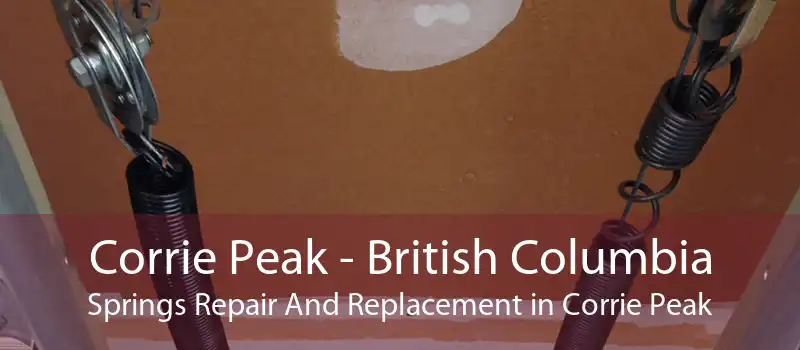 Corrie Peak - British Columbia Springs Repair And Replacement in Corrie Peak