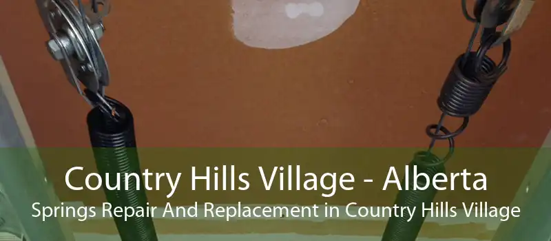 Country Hills Village - Alberta Springs Repair And Replacement in Country Hills Village