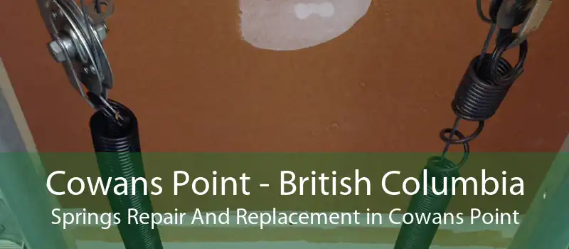 Cowans Point - British Columbia Springs Repair And Replacement in Cowans Point