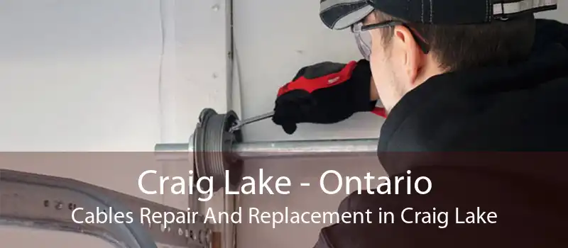 Craig Lake - Ontario Cables Repair And Replacement in Craig Lake