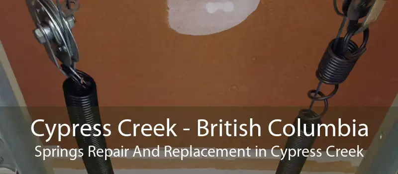 Cypress Creek - British Columbia Springs Repair And Replacement in Cypress Creek