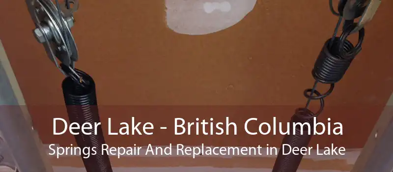 Deer Lake - British Columbia Springs Repair And Replacement in Deer Lake