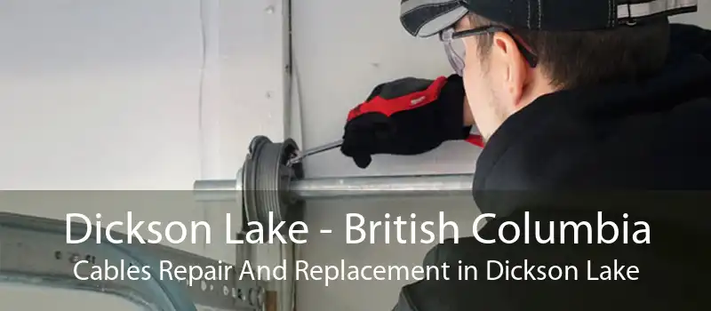 Dickson Lake - British Columbia Cables Repair And Replacement in Dickson Lake