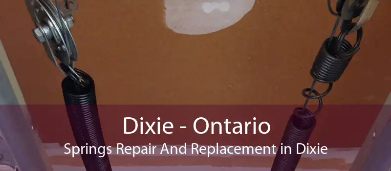 Dixie - Ontario Springs Repair And Replacement in Dixie