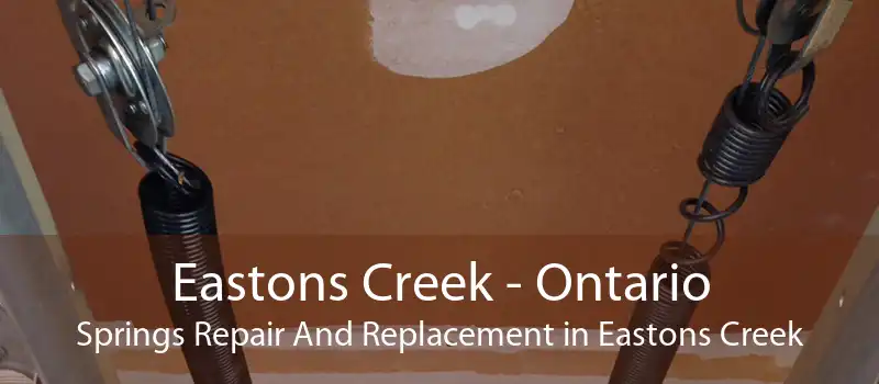 Eastons Creek - Ontario Springs Repair And Replacement in Eastons Creek