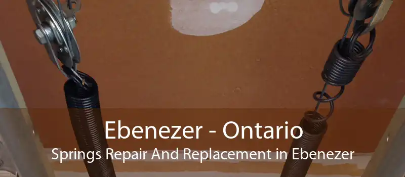 Ebenezer - Ontario Springs Repair And Replacement in Ebenezer
