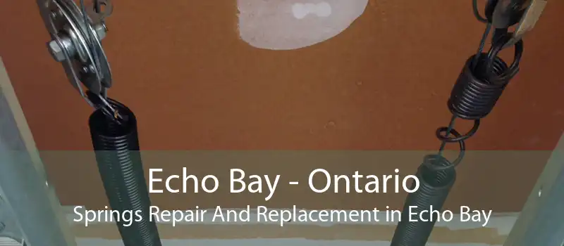 Echo Bay - Ontario Springs Repair And Replacement in Echo Bay