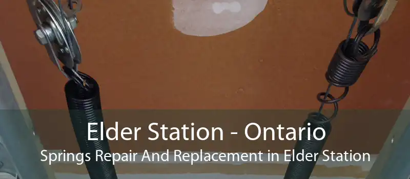 Elder Station - Ontario Springs Repair And Replacement in Elder Station