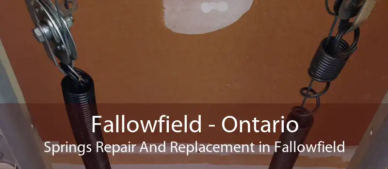 Fallowfield - Ontario Springs Repair And Replacement in Fallowfield