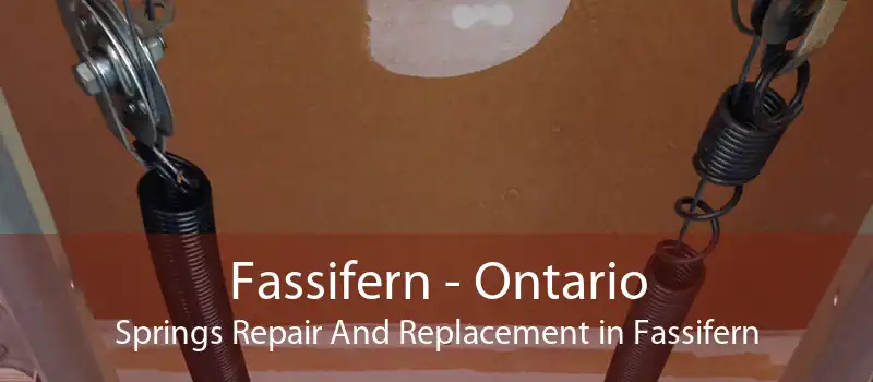 Fassifern - Ontario Springs Repair And Replacement in Fassifern