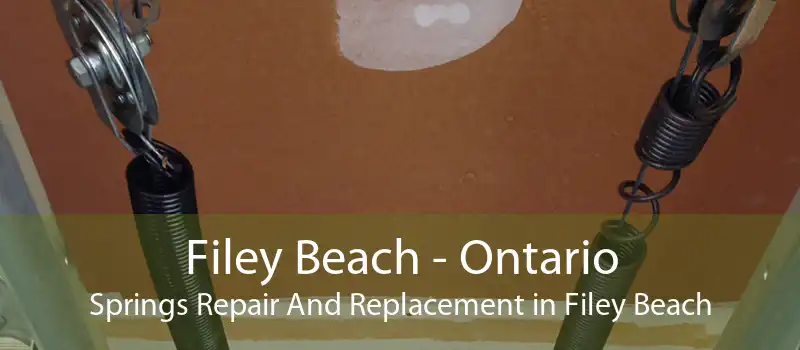 Filey Beach - Ontario Springs Repair And Replacement in Filey Beach