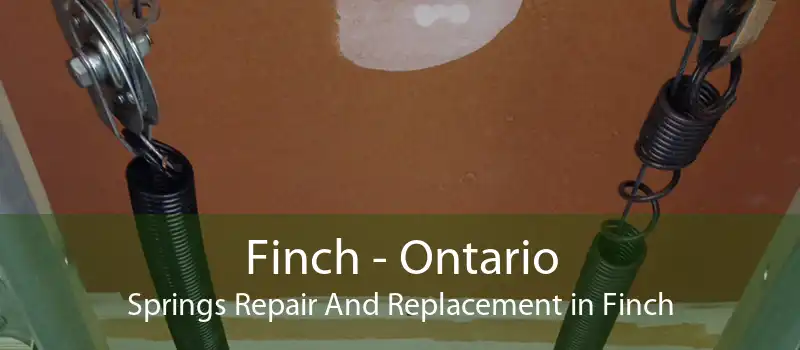Finch - Ontario Springs Repair And Replacement in Finch