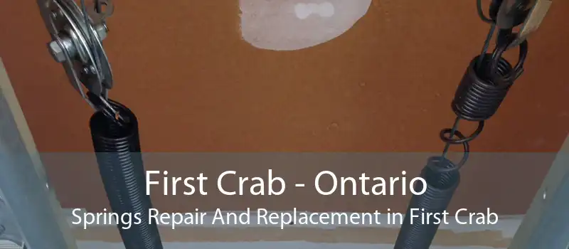 First Crab - Ontario Springs Repair And Replacement in First Crab