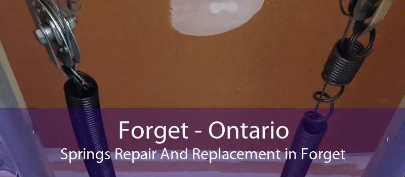 Forget - Ontario Springs Repair And Replacement in Forget