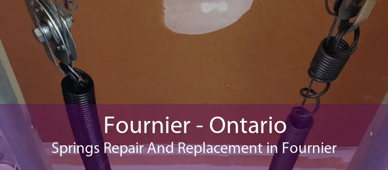 Fournier - Ontario Springs Repair And Replacement in Fournier