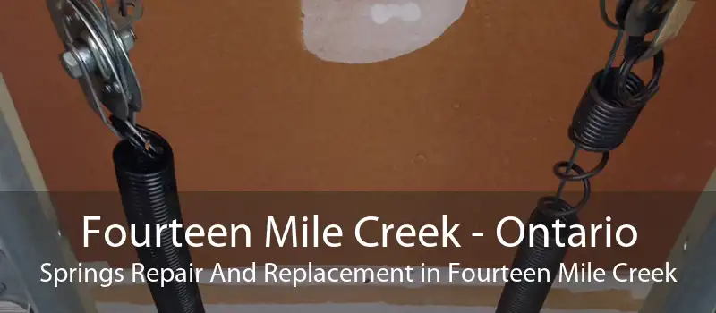 Fourteen Mile Creek - Ontario Springs Repair And Replacement in Fourteen Mile Creek