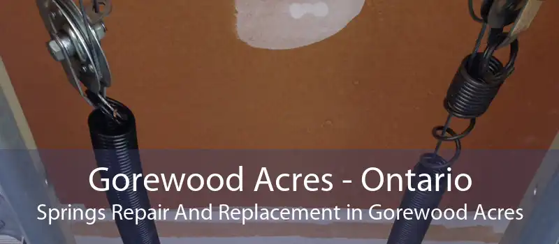 Gorewood Acres - Ontario Springs Repair And Replacement in Gorewood Acres