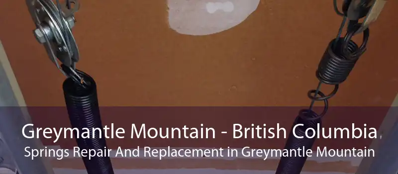 Greymantle Mountain - British Columbia Springs Repair And Replacement in Greymantle Mountain