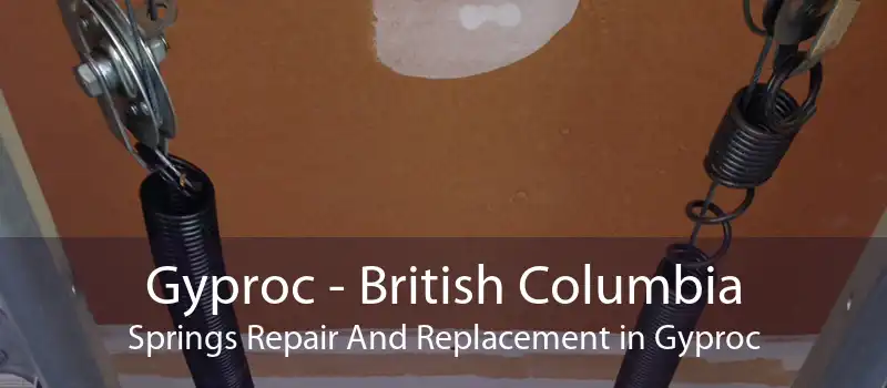Gyproc - British Columbia Springs Repair And Replacement in Gyproc