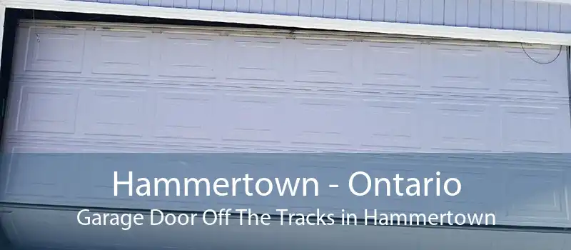 Hammertown - Ontario Garage Door Off The Tracks in Hammertown