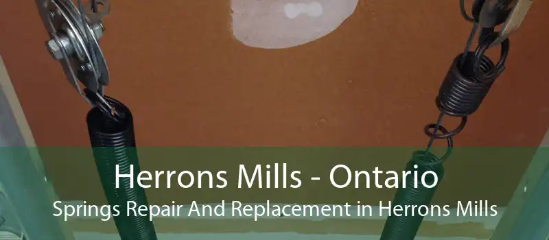Herrons Mills - Ontario Springs Repair And Replacement in Herrons Mills