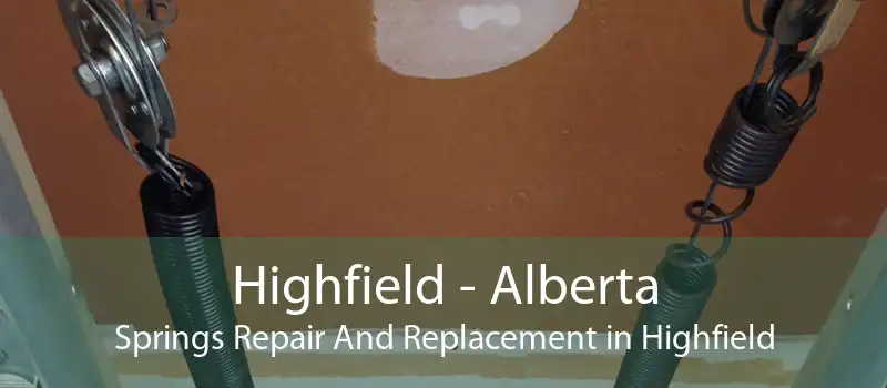Highfield - Alberta Springs Repair And Replacement in Highfield
