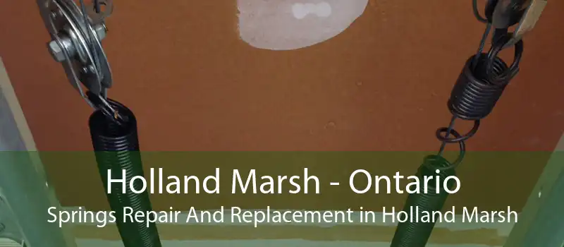 Holland Marsh - Ontario Springs Repair And Replacement in Holland Marsh