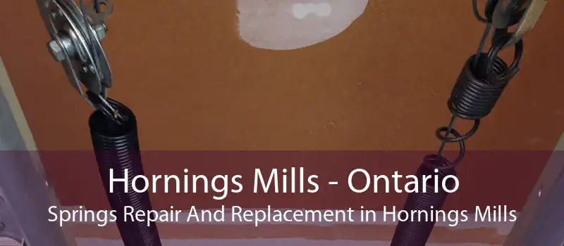 Hornings Mills - Ontario Springs Repair And Replacement in Hornings Mills